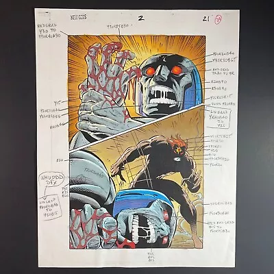 Buy New Gods #2 Darkseid Death Original Color Guide Art DC 1995 Orion Luke Ross • 79.02£