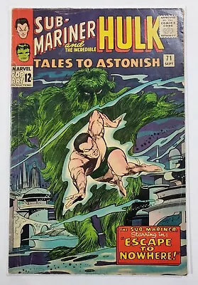 Buy Tales To Astonish #71 (Marvel 1965) Escape To Nowhere! Check Pictures! Namor  • 11.83£