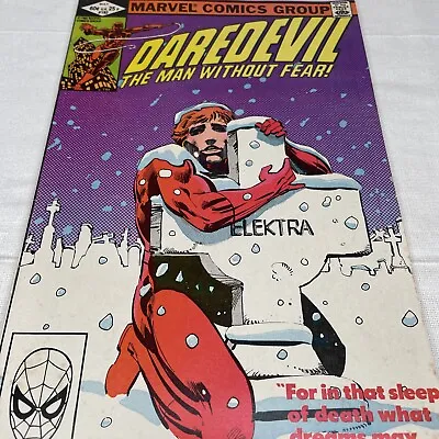 Buy Daredevil #182 (1982) Frank Miller Iconic Cover Elektra Death Mid Grade • 12.31£