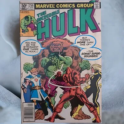 Buy The Incredible Hulk #258 - NEWSSTAND 1981 Marvel Comics First App Of Ursa Major • 9.58£