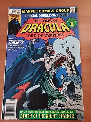 Buy Tomb Of Dracula 70 VF/VF+ / (1979) / Death Of Dracula / Final Issue • 23.62£