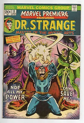 Buy Marvel Premiere #13 (1974) VF- 1st App Sise-Neg Time Travel Sorcerer Dr. Strange • 15.95£