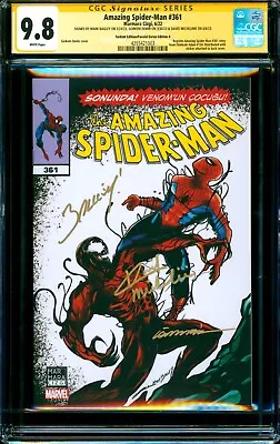 Buy Amazing Spider-Man #361 TURKISH A CGC SS 9.8 Signed X3 Bagley Michelinie Demir • 147.87£