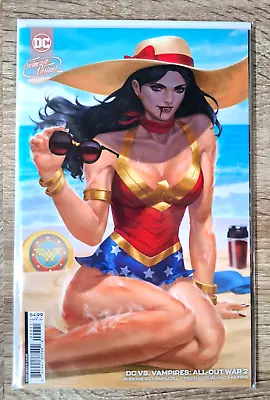 Buy DC Vs Vampires All-Out War #2 Wonder Woman Ejikure Swimsuit Variant Cover -DC NM • 7.07£