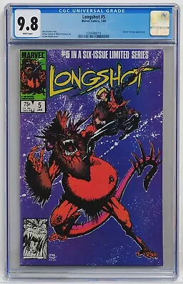 Buy Longshot #5 - Marvel Comics, 1/86 - 9.8 CGC White Pages -  Deadly Lies - Superb! • 99.57£