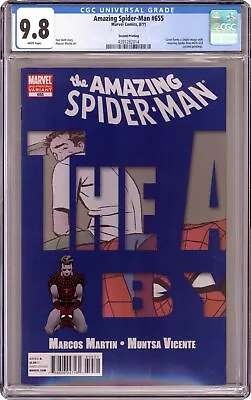 Buy Amazing Spider-Man #655B 2nd Printing CGC 9.8 2011 4391282014 • 86.97£