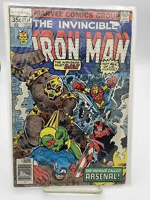 Buy Marvel Comics THE INVINCIBLE IRON MAN #114 (1968 1st Series) FN/VF • 16.08£