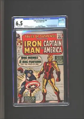 Buy Tales Of Suspense #59 CGC 6.5 Iron Man/Captain America Dbl. Feature Begins 1964 • 309.26£
