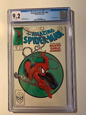 Buy Amazing Spider-Man #301 CGC 9.2 WHITE Pages Silver Sable Appearance • 126.39£