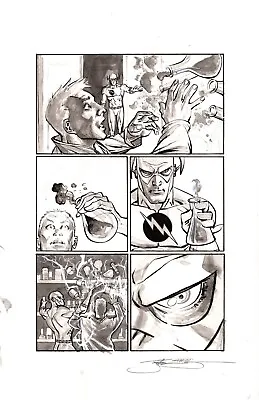 Buy Flashpoint: Reverse Flash #1 Page 7 Original Art By Joel Gomez DC Comics Origin • 379.16£