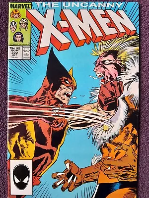 Buy Comics; Uncanny X Men 222 1987, Wolverine Versus Sabretooth, High Grade • 25£