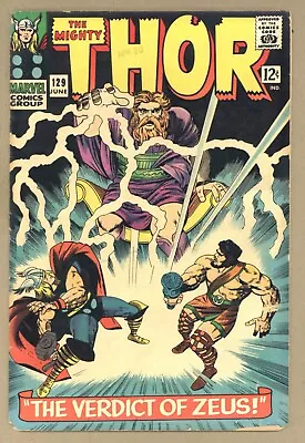Buy Thor 129 (G+) 1st Ares + Tana Nile + Dionysius + Hermes! 1966 Marvel Comics X807 • 12.66£