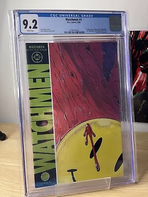 Buy Watchmen #1 CGC 9.2 DC 1986 Alan Moore! Classic! White Pages! N6 313 Cm Bin • 99.61£