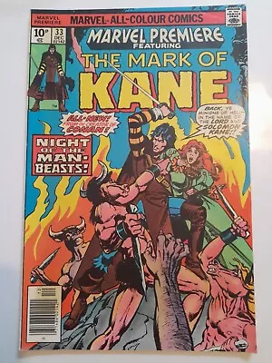 Buy Marvel Premiere #33 Dec 1976 FINE+  6.5 1st Appearance Of Solomon Kane In Color • 3.50£