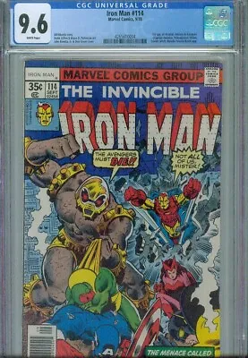 Buy Iron Man #114 Cgc 9.6, 1978, 1st Arsenal, Captain America Appearance • 86.58£