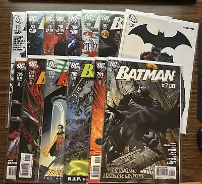 Buy Batman #700-713 NM 2010 Complete Run DC Comics Morrison, Daniel, Finch, Kubert • 65£