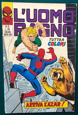 Buy AMAZING SPIDER-MAN #52 (1972) Italian Marvel Comic Ka-Zar  Dr Strange VG+ • 19.78£