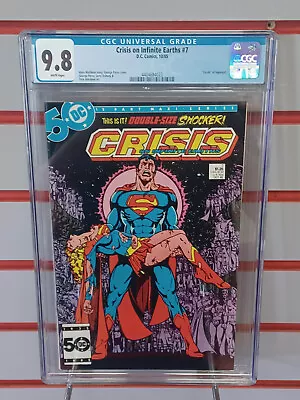 Buy CRISIS ON INFINITE EARTHS #7 (DC Comics, 1985) CGC Graded 9.8 ~ White Pages • 94.87£
