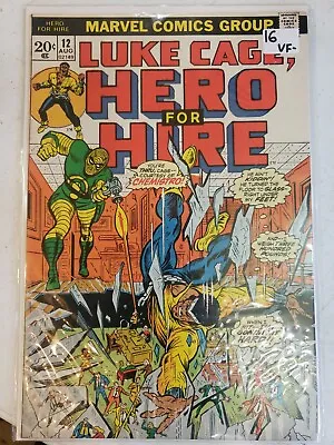 Buy Luke Cage, Hero For Hire #12 MARVEL 1973 AUG  Chemistro!  VF- • 12.64£