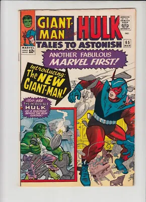 Buy TALES TO ASTONISH #65 VG/FN *1st GIANT-MAN! * SPECTACULAR COLOR!! • 59.96£