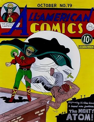 Buy All American Comics # 19 Cover Recreation 1st Appearance Atom Original Comic Art • 237.08£