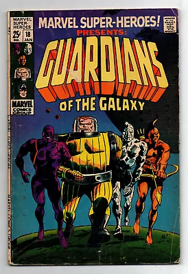 Buy Marvel Super-Heroes #18 - 1st Appearance Guardians Of The Galaxy - KEY -1969- VG • 79.86£