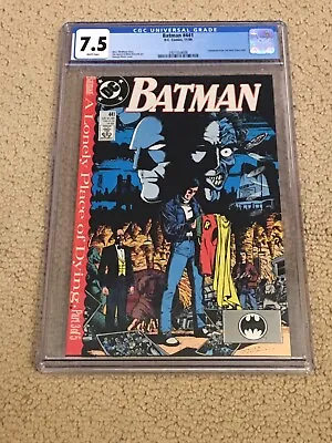Buy Batman 441 CGC 7.5 White Pages (Classic Cover!!)-  Lonely Place Part 3 Of 5 • 38.43£