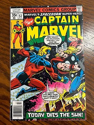 Buy Captain Marvel (1968) #57 Vf+ Thanos Cameo Drax App • 10.44£