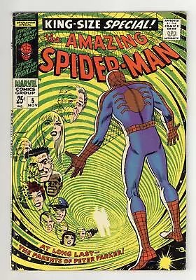 Buy Amazing Spider-Man Annual #5 VG 4.0 1968 1st App. Richard And Mary Parker • 26.54£