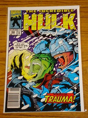 Buy Incredible Hulk #394 Vol1 Marvel Cvr 1st App Of Trauma June 1992 • 3.99£