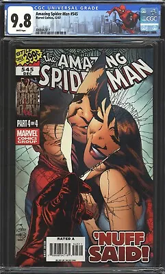 Buy Amazing Spider-man #545 CGC 9.8 NM/MT  One More Day  Custom Label Marvel 2007 • 101.95£