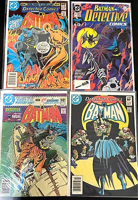Buy Detective Comics BATMAN Lot Of (4) DC Comics Vintage Comic Lot Bruce Wayne • 13.27£