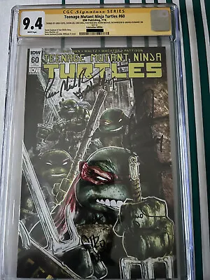 Buy Teenage Mutant Ninja Turtles #60 CGC SS 9.4 Incentive Convention Variant Signed • 129.99£