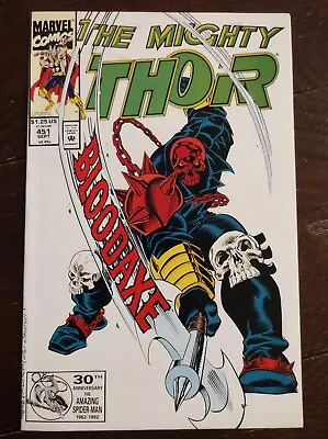 Buy The Mighty THOR #451 - Cover Art Inspired By Thor # 337 ! Key 1992 ~ VF+ • 3.78£
