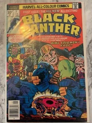 Buy Black Panther 1 1st Solo App - Jack Kirby - Key Marvel 1977 VG 1st Print Grail • 99.99£