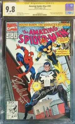 Buy Amazing Spider-Man #347 CGC 9.8 WP Signed X 2 Mark Bagley And Randy Emberlin • 197.12£