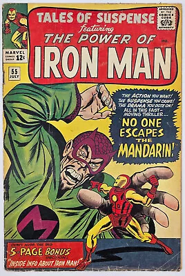 Buy Tales Of Suspense #55 1964 3.0 GVG 3rd Appearance Mandarin (and Cover)! 5pgBonus • 35.58£