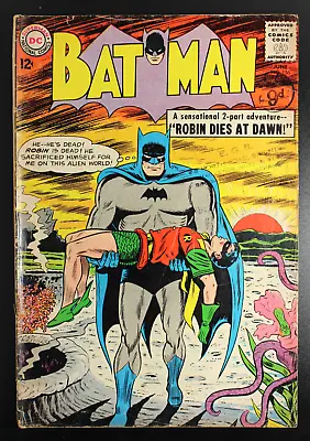 Buy Batman #156 DC Comics 1963 'Robin Dies At Dawn' - 1st Dr Hurt - Ant Man VG • 113£