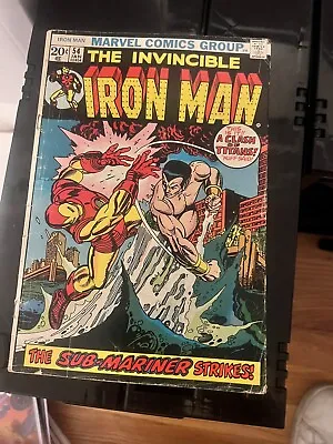 Buy Iron Man #54 (Jan 1973, Marvel), VG Vs. Submariner, 1st App. Moondragon • 35.75£