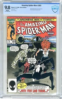 Buy Amazing Spider-Man #283 CBCS 9.8 NMMT White Pgs Absorbing Man & Titania App.  • 143.91£