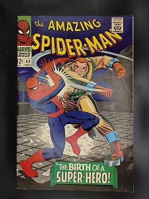 Buy Amazing Spider-man 42 - 1st Appearance/ Face Reveal Of Mary Jane Watson (1966)  • 237.47£