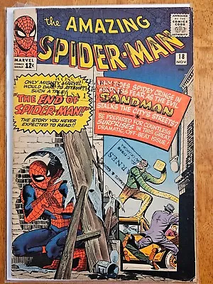 Buy Amazing Spiderman #18 1964 1st Ned Leeds 3rd Sandman • 95.01£