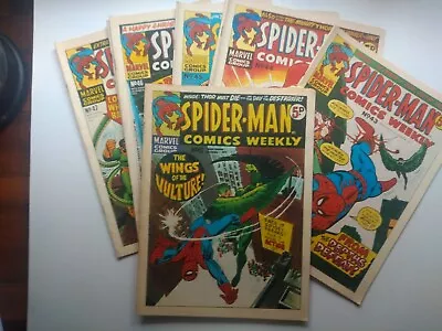 Buy Spiderman Weekly UK Marvel 42 43 44 45 46 47 - Lee Ditko 1973 • 12£