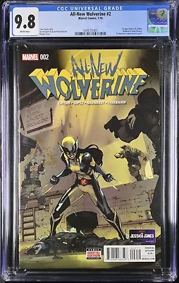 Buy All New Wolverine #2 CGC 9.8 Marvel 2016 1st Appearance Gabby Honey Badger MCU • 95.59£