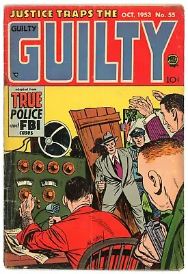Buy Justice Traps The Guilty 55 Vol 1 No 7 VGFN 5.0 Prize 1953 Golden Age True Crime • 59.27£