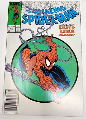 Buy Amazing Spider-man #301 Blue & Red Suit Returns *1988* Newsstand 8.5 • 135.91£