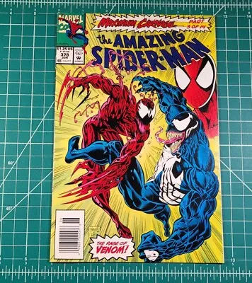 Buy Amazing Spider-Man #378 (1992) Newsstand Carnage Vs. Venom Marvel Comics VF- • 15.82£
