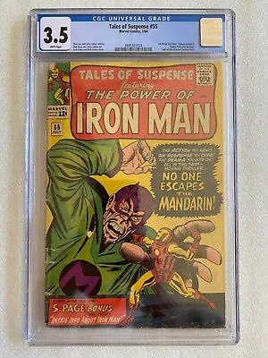 Buy Tales Of Suspense #55 CGC 3.5 White Pages! 1964  • 142.31£