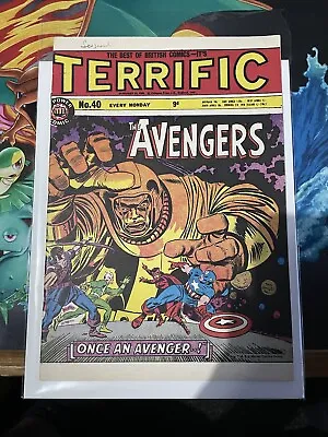 Buy Terrific Comic #40 With The Avengers, Giant Man & The Wasp Dated 1968 • 14.90£