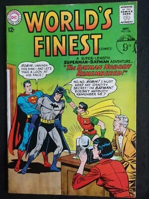 Buy Worlds Finest 136 Batman Superman Dc Comics Superheroes 1963 Collectors Item  • 10£
